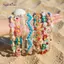 AqToCna Bohemian Dệt Tay Nhiều Màu Sắc Vỏ Hoa Đính Hạt Dây Thắt Lưng Thời Trang Retro Nữ Đầm Phụ Kiện Thắt Lưng Trang Trí AqToCna