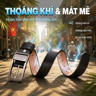 🔥【Da thật 100%】 Thắt lưng nam | Thắt lưng da bò cao cấp | Thắt lưng công sở | Thắt lưng nam da thật | Phụ kiện nam