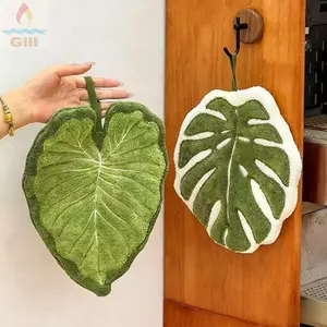 Khăn tay nhà bếp GILL, Khăn tay dày nhung san hô, Khăn lau nhà bếp thấm nước hoạt hình
