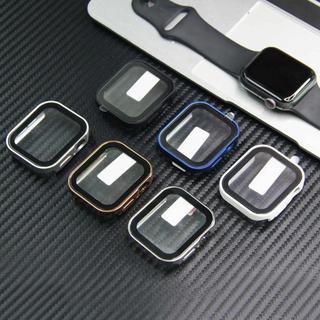 Ốp Lưng Cho Apple Watch 11 10 42 46mm 7 8 9 45mm 41mm Kính Bảo Vệ Màn Hình + Ốp Lưng Cho iWatch 4 5 SE 6 44mm 40mm Accessorie