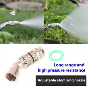 Maybest 1 Vòi phun bằng đồng thau Khoảng cách có thể điều chỉnh Máy làm sạch thuốc làm vườn Vòi phun điện nông nghiệp {VN}
