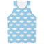 Clouds 3D Tank Top Unisex, Áo thun thường ngày không tay mùa hè, Áo Vest Harajuku đơn giản thoáng khí mềm mại