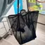 Ins Style Trong Suốt Gạc Túi Đeo Vai Rỗng Túi Đi Biển Bơi Tắm Dung Tích Lớn Lưới Thoát Nước Túi