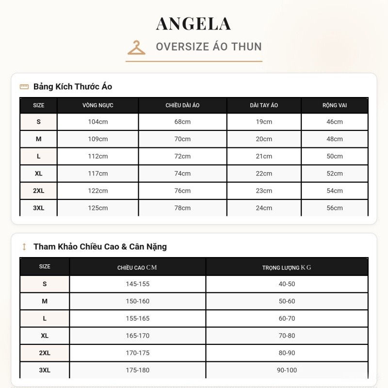 （Giao hàng 24h）Angela Áo Thun Unisex Form Rộng Chất Vải Cotton Cao Cấp In Kỹ Thuật Số