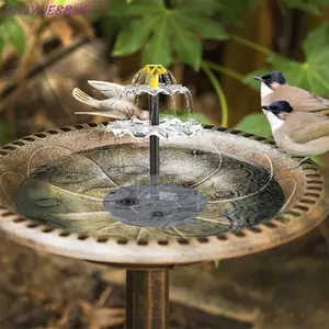 Máy bơm đài phun nước năng lượng mặt trời JUNYUE88US, DIY với đầu phun Đài phun nước bảng điều khiển năng lượng mặt trời, Trang trí sân vườn với máy bơm nước Bảng điều khiển năng lượng mặt trời Máy phun nước tưới vườn