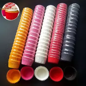TRTR 1000 Chiếc 25x20mm Bánh Cupcake Lót Nướng Muffin Khay Bánh Khuôn Trang Trí Dụng Cụ VN