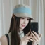 Mũ chống nắng ngư dân PYCOU, Mũ cưỡi ngựa xếp li thoáng khí, Bảo vệ tia cực tím thanh lịch Mũ vải lanh che nắng có thể gập lại Mùa hè ngoài trời