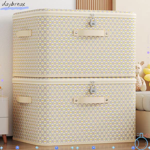 Thùng đựng quần áo DAYBREAK, Dung tích lớn có túi đựng chăn có tay cầm bền bỉ, Tủ quần áo đa chức năng chống nước có thể gập lại Phân loại thùng đựng quần áo