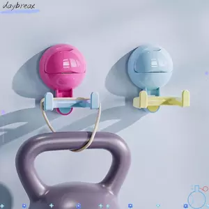 DAYBREAK 1 Cái / 4 Cái Móc Hai Đầu, Móc Chìa Khóa Bóng Tròn Móc Cốc Hút, Giá Để Đồ Treo Tường Đôi Dopamine Cho Phòng Tắm Gia Đình
