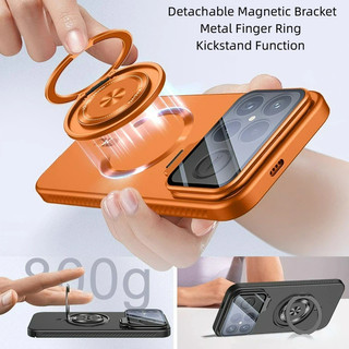 Dành Cho Xiaomi Redmi K90 Pro Max K90 POCO F8Pro F8 Ultra Ốp Lưng Kính Kim Loại Ống Kính Máy Ảnh Bảo Vệ Toàn Diện Giá Đỡ Vô Hình PC Mờ Vỏ Điện Thoại Từ Tính