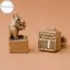 Hodou Đồng Trung Quốc Cung Hoàng Đạo Vintage Con Dấu Móc Chìa Khóa Mặt Dây Chuyền Bapa Mặt Dây Chuyền Thủ Công Quà Tặng Lưu Niệm VN
