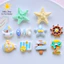 Set Charm Gắn Dép Hành Trình Đại Dương Sao Biển Kem Vàng Tàu Buồm Bãi Biển Nhiệt Đới Resin Cute 🌞⭐⛵🌴