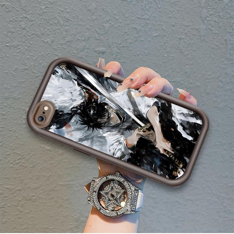 Áp dụng cho iPhone 6 6s 7 8 se2020 Plus Phụ kiện silicon hoạt hình Vỏ điện thoại mềm TPU Yuta Okkotsu Jujutsu Kaisen Sinh viên Angel Eye Ốp lưng chống sốc
