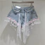 Ren Denim Quần Short Nữ Mùa Hè 2026 Mùa Hè Phong Cách Mới Cao Cấp Rời Độc Đáo Cô Gái Nóng Chữ a Quần Short Nữ