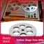 apill LICAEVEY Cuộn băng trống 1/4 7 inch cho TEAC đến Trung tâm NAB bằng nhựa ABS với 6 lỗ ghi và sửa chữa thay thế phổ biến (Màu xám)