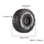 4 80mm 12mm Hex 1 / 14 1 / 16 Sa Mạc Khóa Ngắn Lốp Xe Tải Cho TRAXXAS Mini Slash 1 / 16 SUMMIT E-REV GORGON GROM 4X4 ARRMA 1 / 16 MINI KRATON 3S