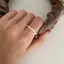 Nhẫn Ngọc Trai Giả Zircon Vintage Pháp Dành Cho Nữ Nhẫn Đính Hạt Co Giãn Thanh Lịch Tiệc Sang Trọng Quà Tặng Trang Sức Cưới [Mina]