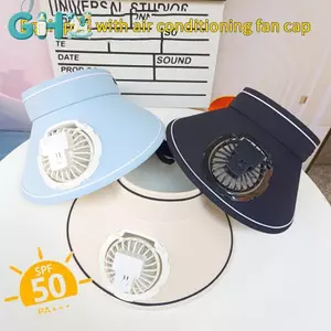 GHX Quạt Làm Mát Thoáng Khí Mũ Quạt Tấm Che Nắng Mũ Câu Cá Làm Mát Đạt Đỉnh Mũ Mũ Sạc Usb Quạt Cho Thể Thao Sunhat VN