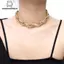 Tweeduj Punk Phóng Đại Kim Loại Nặng Thi Dây Xích Choker Nelace Nữ Goth Món Quà Trang Sức VN