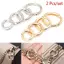 2 Chiếc Kim Loại Lò Xo Chữ O Kẹp Carabiner Ví Túi Xách Phụ Kiện Túi Xách