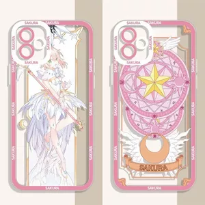 Ốp Lưng Cho Xiaomi Redmi 15C 13 12 13C 14C Note 13 14 Pro Plus Vỏ Anime Dễ Thương Cardcaptor Sakura Mềm Mại Trong Suốt Họa Tiết Hoạt Hình Bảo Vệ Ống Kính Silicon Chống Sốc TPU