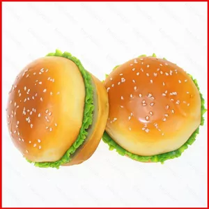 BH2 Mô Phỏng Hamburger Squishy Đồ Chơi PU Mềm Phục Hồi Chậm Giảm Căng Thẳng Fidget Đồ Chơi Quà Tặng Cho Trẻ Em HB2