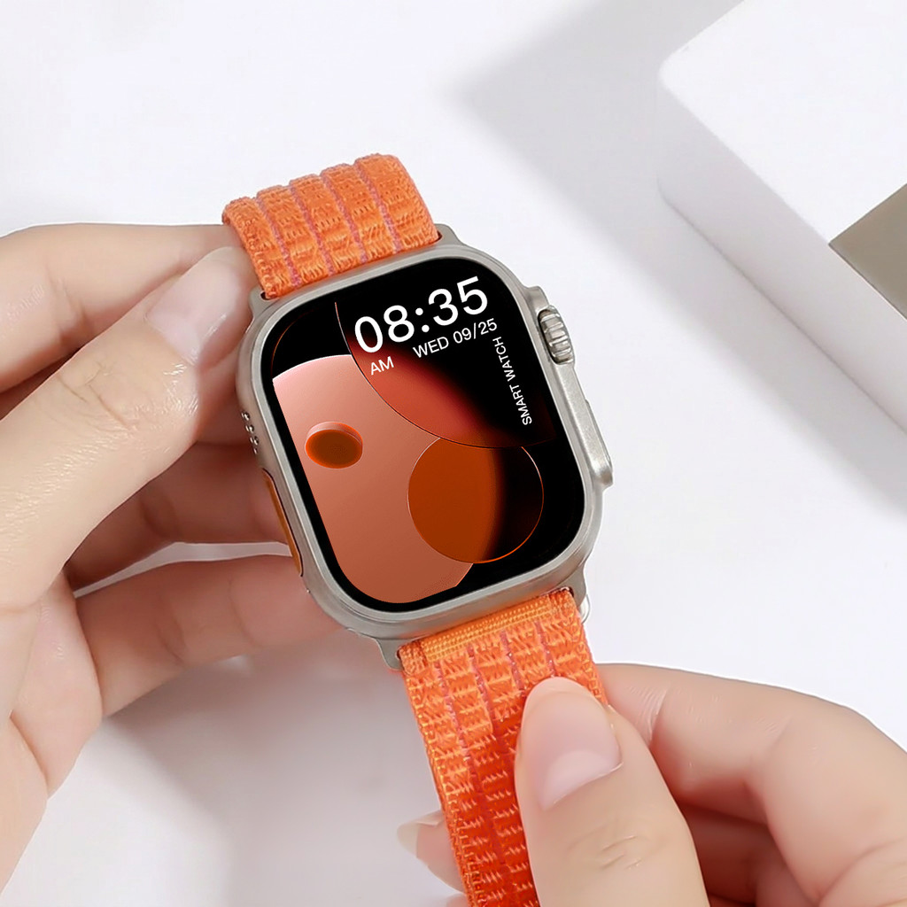Dây đeo thể thao Nylon cho Apple Watch Series11 / 10 46mm 42mm Ultra3 / 2 / 1 49mm 9 8 7 6 Se3 44mm 41mm 45mm 40mm