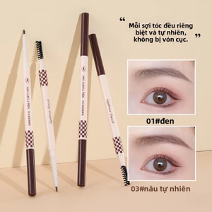 Chì Kẻ Mày Siêu Mịn Đầu Nhỏ - Vẽ Sợi Wild Brow Tự Nhiên, Khô Nhanh Chống Trôi, Dễ Dùng Cho Người Mới