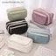 Mới Kawaii Túi Đựng Bút Chì Dung Tích Lớn Flip-top Mờ Sinh Viên Văn Phòng Phẩm Túi Bảo Quản Bé Trai Và Bé Gái Đơn Giản Văn Phòng Phẩm Hộp Bút SKY