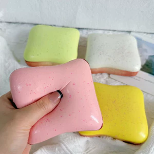 Mềm Dính Bề Mặt Bánh Mì Nướng Squishy Đồ Chơi Macaron Màu Chậm Phục Hồi PU Bấm Đồ Chơi Cảm Giác Thần Tài Đồ Chơi Cho Mọi lứa tuổi