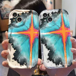 Ốp Lưng Cho Samsung Galaxy A07 A06 A05 A04 A17 A16 A15 A14 A13 A25 A23 A22 A35 A33 A32 A31 A56 A55 A52 A51 A50 Kem Vồng Cong Edge Motif Nổ NYK237