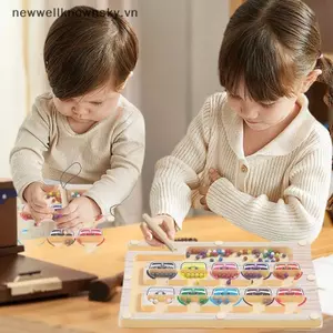MỚI 1 Bộ Màu Phù Hợp Với Đồ Chơi Montessori Nhựa Màu Từ Tính Và Số Mê Cung Học Tập Đồ Chơi Giáo Dục Quà Tặng Cho Trẻ Em SKY