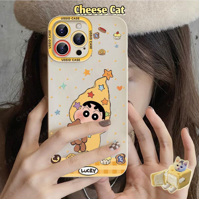 cho shin Ốp điện thoại hình ngôi sao dễ thương cho iPhone 17 Pro 13 14 15 Plus 11 12 16 Pro Max XR Xs Max 7Plus 6 8 SE