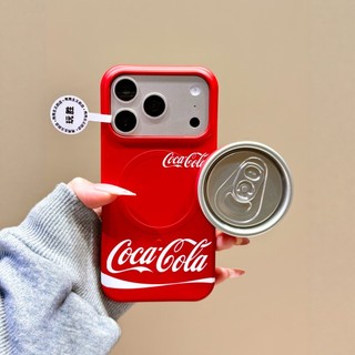 Ốp điện thoại di động Coke Orange Soda có thể từ tính sang trọng Thích hợp cho iPhone17 Pro Max 16 15 14 Pro Max Bảo vệ Camera chống sốc Vỏ cứng chống rơi