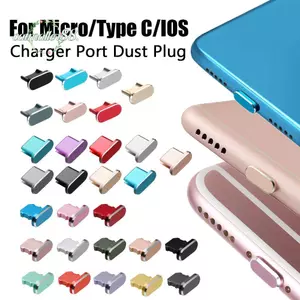CATMALLER88 Chống Bụi Kim Loại Cắm Hợp Kim Nhôm Đa Năng Di Động Cổng Sạc Nắp Cho iP 13 Max Galaxy S22