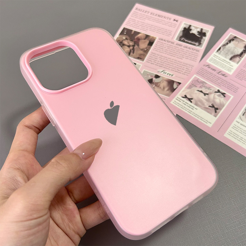 Ốp điện thoại cho iPhone 17/16 Pro Max 15/14/13/12/11; Họa tiết nơ và trái tim cười