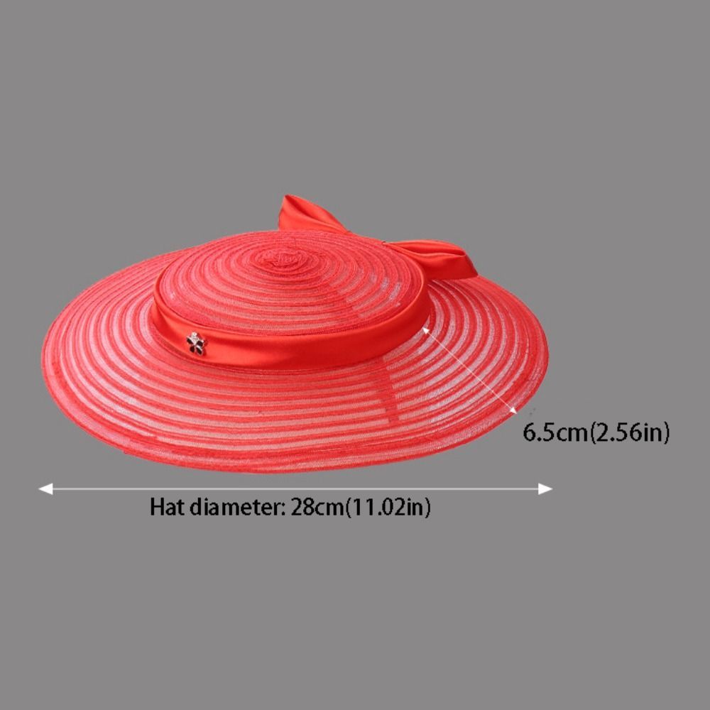 POYFOX Lưới Nơ Đầu, Pháp Thanh Lịch Vintage Fascinator Mũ, Tóc Vòng Hoa Rộng Vành Ngọt Ngào Hóa Trang Tóc Nữ