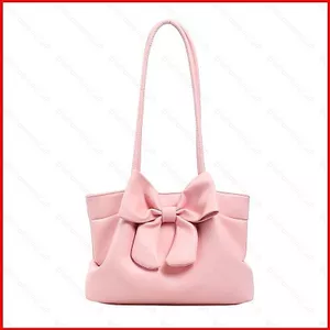 GC2 2026 Phong Cách Hàn Quốc PU Nơ Túi Đeo Vai Thời Trang Đa Năng Chất Lượng Cao Túi Tote Dung Tích Lớn CG2