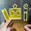 AMBU Cầu Chì Hạt Aligner Khay Bộ, DIY Hạt Nhựa Đậu Xẻng Tấm, Hình Hươu Handmade Cầm Tay Cầu Chì Đậu Chọn Khay Handmade Hạt Đồ Chơi