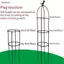 Luckyew 1 Bộ Cây Leo Trellis Vườn Hỗ Trợ Lồng Cho Hoa Cây Hỗ Trợ Khung Trellis Leo DIY Hoa Nho Nồi Đứng TQ