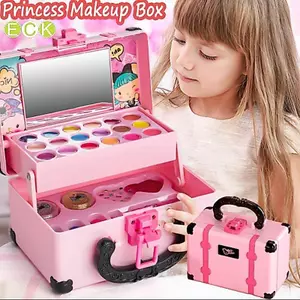 32 CÁI Đồ Chơi Trang Điểm Trẻ Em Bé Gái Bộ Trang Điểm Thật Có Thể Giặt Được Bộ Đồ Chơi Trang Điểm Không Độc Hại Retro Làm Đẹp Trang Điểm Đẹp