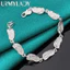 URMYLADY Bạc 925 Dép Dây Xích Vòng Tay Nữ Thời Trang Tiệc Cưới Trang Sức