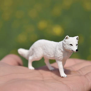 Đồ chơi mô hình động vật hoang dã mô phỏng Sile Arctic Fox White Fox 2018