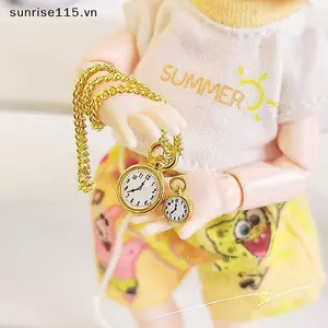 SSVN 1 / 12 Nhà Búp Bê Mô Phỏng Vintage Nhà Thơ Đồng Hồ Nhà Búp Bê Mini Trang Trí Búp Bê Phụ Kiện Nhà Trẻ Em Giả Vờ Chơi Đồ Chơi.