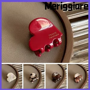 Cua tóc MERIGGIARE, Vuốt tóc nhỏ Acetate 3,5cm, Phụ kiện tóc hình trái tim dễ thương dành cho nữ