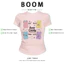 BOOM Áo Baby Tee Nữ Cotton Ôm Body-Áo Thun Ngắn Tay Y2K In Hình PhongCách Mùa Hè, Cổ Tròn Hàng Đầucách hàn quốc phong093