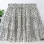 Váy hoa màu đen Mùa hè Phong cách mới Bán chạy Eo cao Phong cách mới Bánh mỏng hơn Nhìn Váy nhỏ Váy ngắn