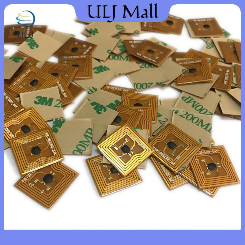 ULJ 1PC Có Thể Lập Trình 7 * 7mm Micro FPC Linh Hoạt Chống Kim Loại Thẻ Điện Tử NFC Kích Thước Nhỏ Ntag213 Thẻ RFID Stier.