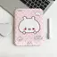 Gương gấp makeup nền hồng họa tiết thỏ chibi xinh xắn gương bỏ túi nữ sinh