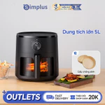 Simplus Nồi chiên không dầu 5L Sức chứa cho cả gia đình Thiết kế nhỏ gọn Tiết kiệm không gian, Đa năng, Ít dầu mỡ, Cửa sổ quan sát lớn, Ngăn châm nước 10 chế độ nấu KQZG022 — ảnh 1